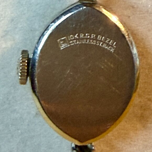 VTG ~ Tissot Ladies 10kt RGP Stretch Band Wrist Watch ~ 17 Jewels ~ Swiss - Picture 5 of 9